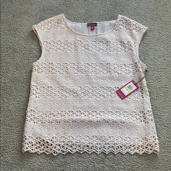 Vince Camuto Boho Spirit Fashion-Women's blush top size medium NWT - Picture 1 of 6